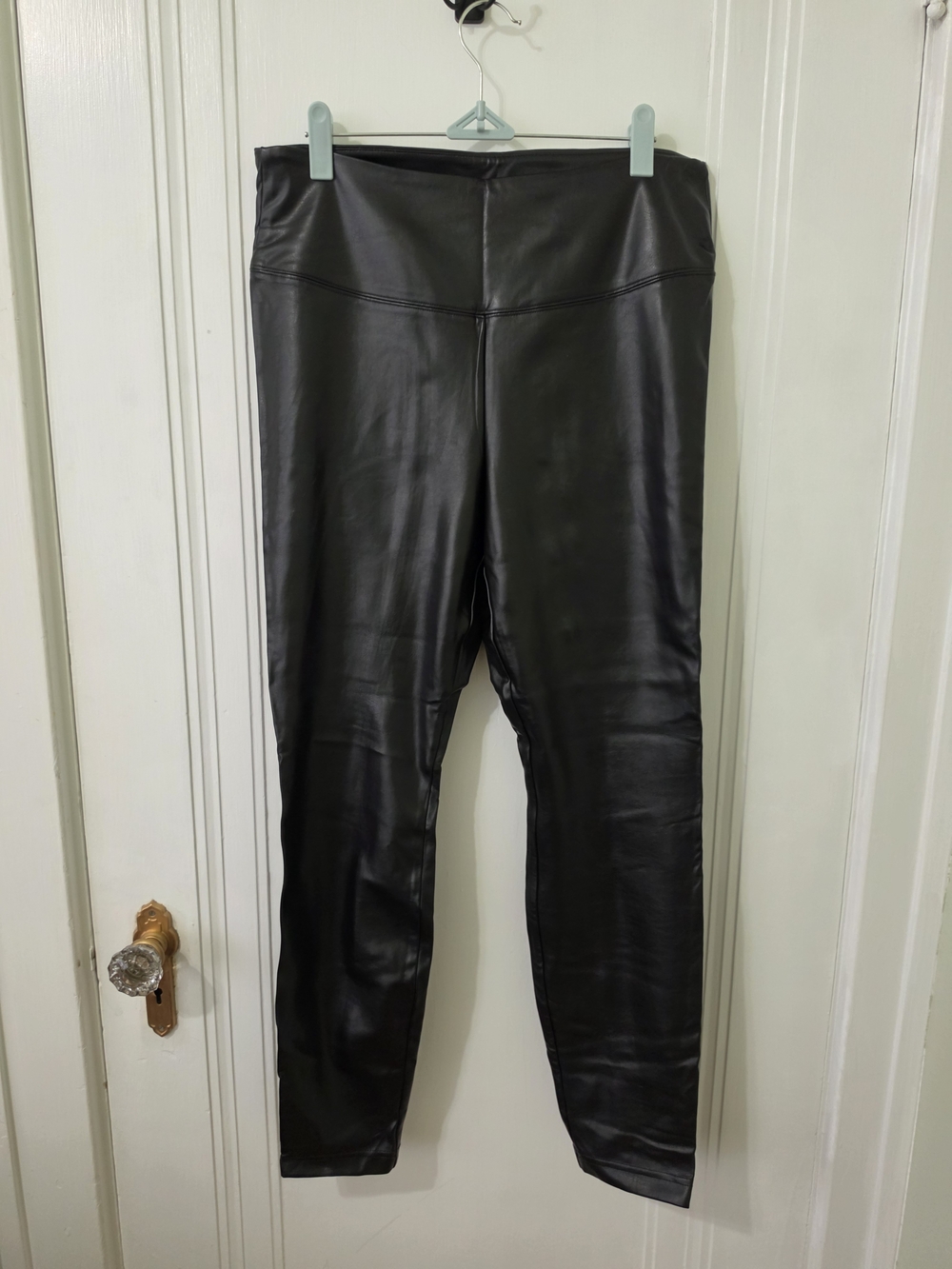 White House Black Market Black Faux Leather Leggings